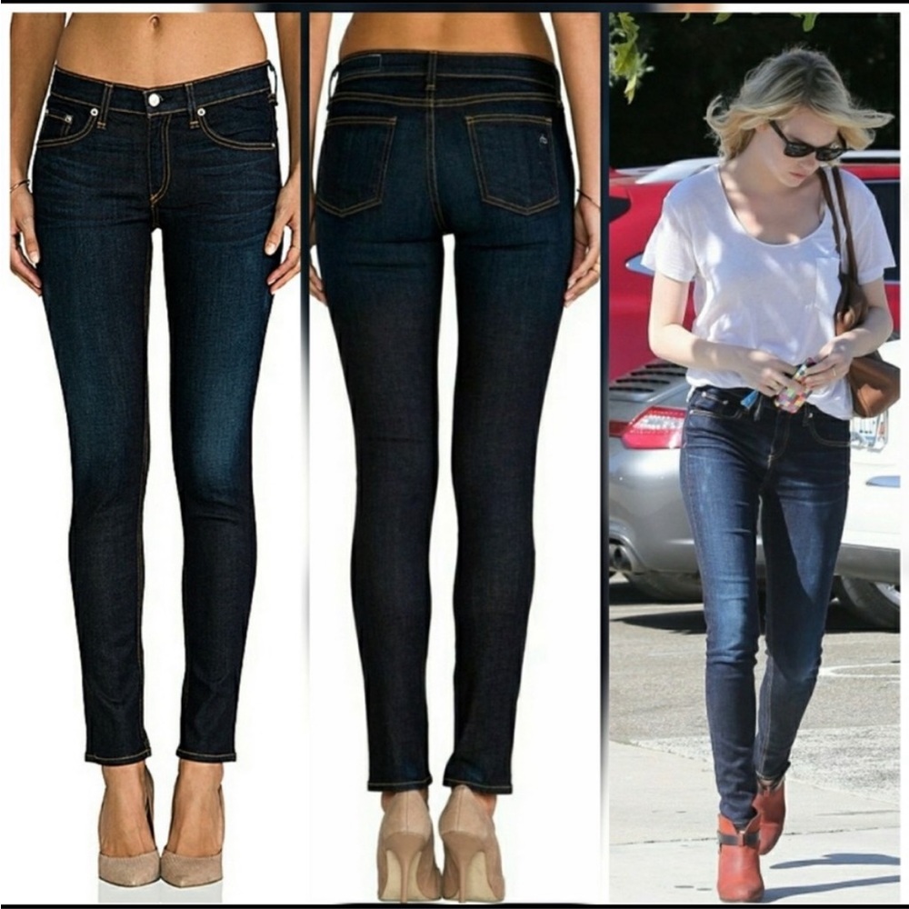 Rag & Bone Skinny Jeans. Colour heritage (dark blue)